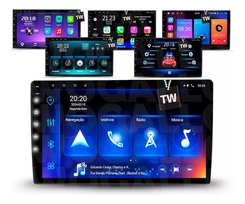 Kit Multimidia 9p Carplay 2+32gb C4 Cactus 2022 2023 2024