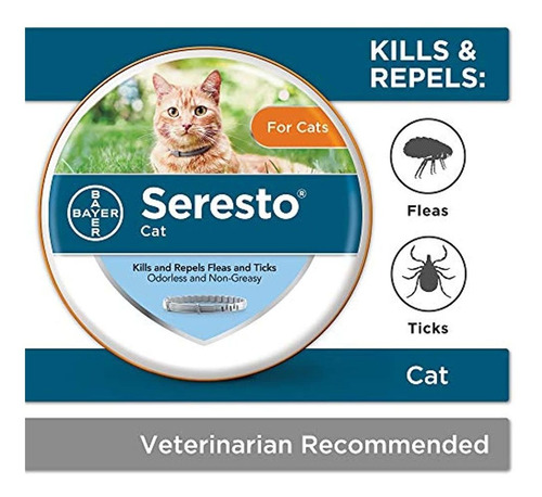 Bayer Seresto - Collar Para Gato (pulgas Y Garrapatas)