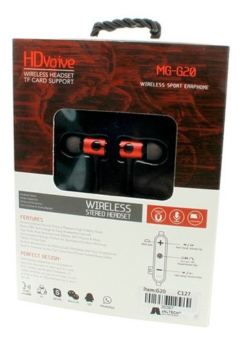 Audifonos Bt Con Lector G20 - Mg-g20o Sd T4 Cod 30367