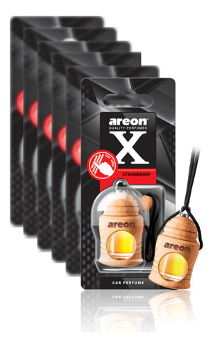 Odorizador Areon Fresco Madeira Strawberry Morango 6un