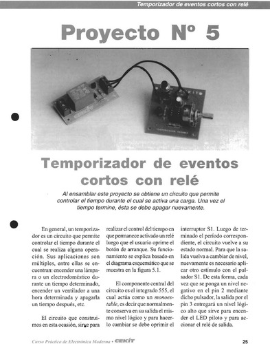 Kit Temporizador De Eventos Con Rele Cekit + Libro Tse E2 L3