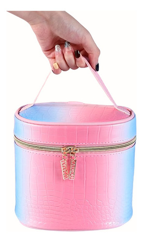 Necessaire Candy Celeste Rosado - Tienda Que Regalo