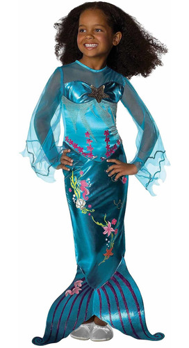 Disfraz De Sirena Para Niña Talla Medium(8-10)- Halloween