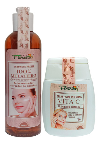 1 Creme De Mulateiro E 1 Sabonete Liq Mulateiro