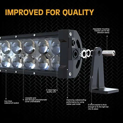 Barras De Luz - Turbo Sii 22 Barra De Luces Led 5d 120w Foc