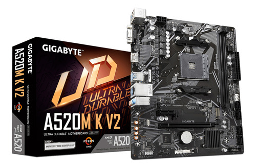 T. Madre Gigabyte A520m K V2: Am4, Ddr4, 64gb Max, Micro-atx