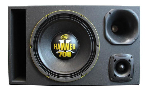 Caixa Trio Duto Regua Woofer 12'' E-12 Hammer + D200 E St200