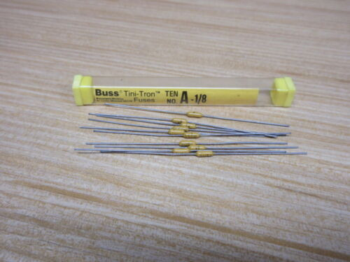 Bussmann A-1/8 Buss Tini-tron 1/8a Fuse A18 (pack Of 10) Mmk