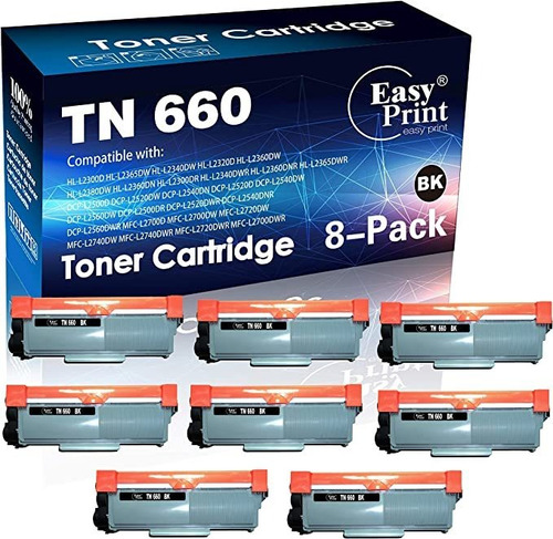 Tn-660 Tn660 - Cartucho De Tóner Compatible Con Brother Hl.