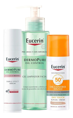 Rutina Eucerin Piel Grasa + Manchas Acne