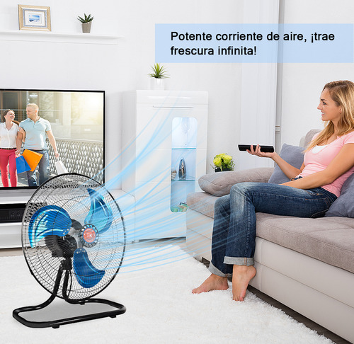Ventilador Pedestal Piso Pared 3en1 Con 3 Aspas 18 Pulgadas