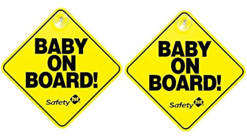 Seguridad 1st Baby On Board Sign 2pack
