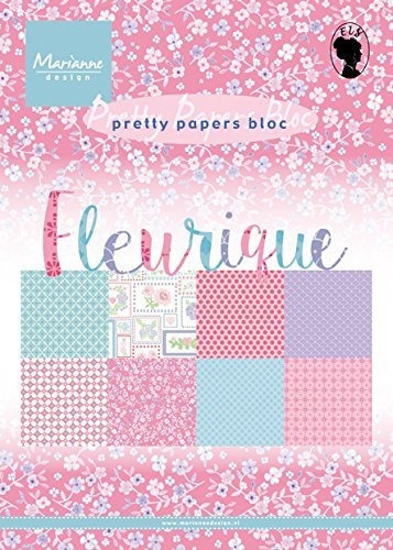 Papel Decorativo - Marianne Design Fleurique Paper Bloc