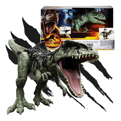 Comprar Jurassic World Dinossauro Giganotosaurus gigante de Mattel