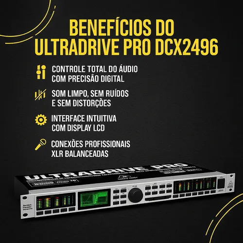 その他 Behringer ULTRADRIVE PRO DCX2496 Crossover Digital Behringer Ultradrive Pro Dcx2496 | MercadoLivre