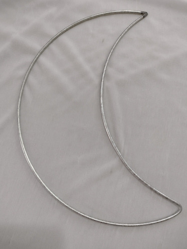 Luna Metal Galvanizado 25 Cm Macramé Y Atrapasueños