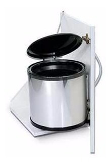 Imagen 2 de 4 de Cubo Cesto Para Residuos Redondo Fark 2003n Acero Inox.10lts