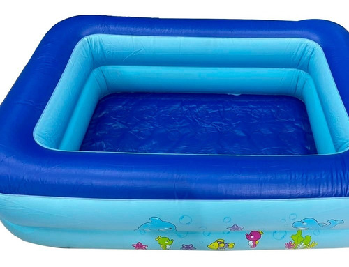 Imagen 5 de 9 de Piscina Inflable Rectangular Bebes Y Niños 120 Cm