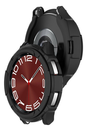 Funda De Tpu Protector Uso Rudo Para Galaxy Watch 6 Classic Negro 47mm