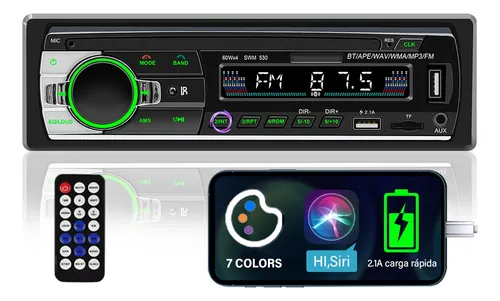 comprar Auto Estéreo Asistente Voz 2 Bluetooth 2 Usb Carga Rápida Fm