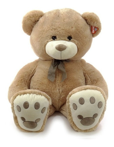 Peluche Oso Pata Marcada Con Huellas 50 Cm Tm1 9531 Ttm Color Celeste