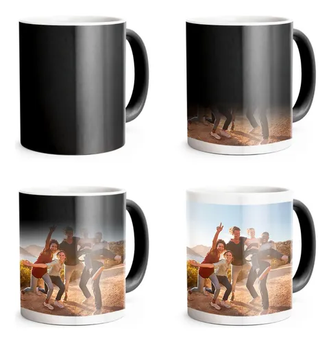 Taza Mágica Café Regalo Navidad Christmas Gnomo Bailando