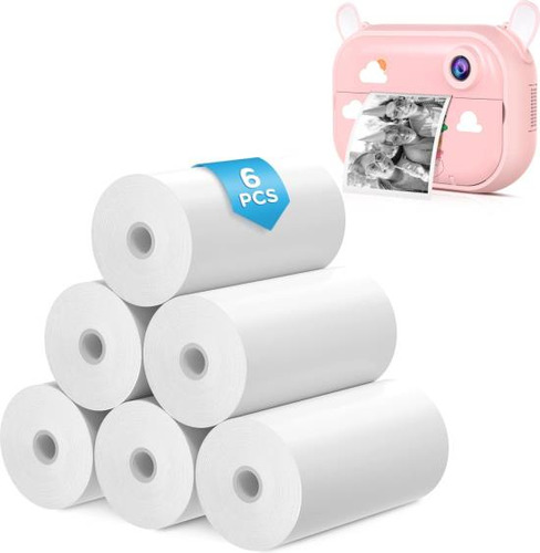 Tohsssik Cámara Infantil Para Niñas Rollos De Papel De Impre