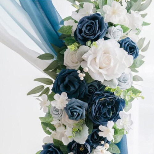 2 Guirnaldas De Centro De Mesa Con Flores Artificiales Para