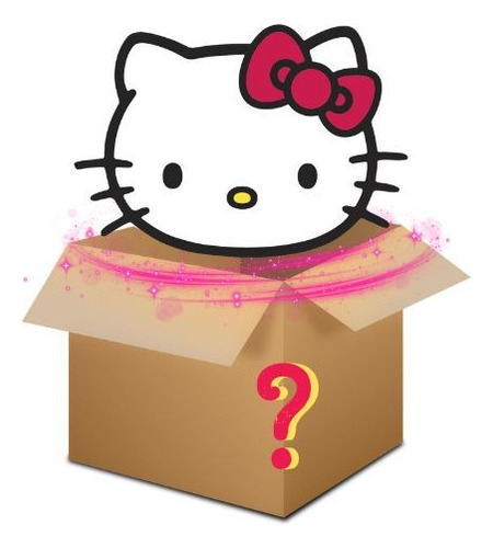 Caja Hello Kitty Mystery 5 Articulos Box Caja Sorpresa Kitty