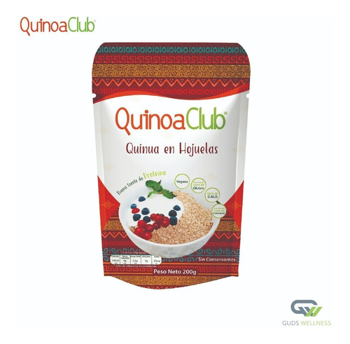 Quinoa En Hojuelas, Quinoa Club, Libre De Gluten Caja X 24