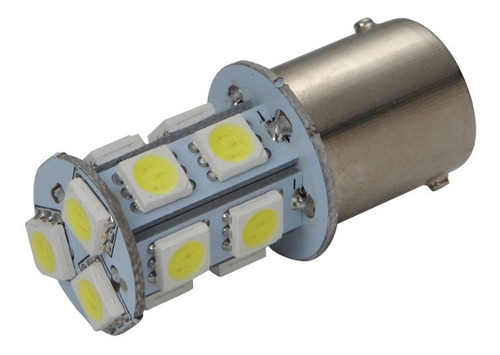 Imagen 2 de 10 de Led 1 Polo Lampara 13 Led Giro Posicion Blanco Pack X10