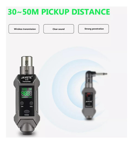 Para Sistema Receptor Transmissor De Microfone Sem Fio Uhf