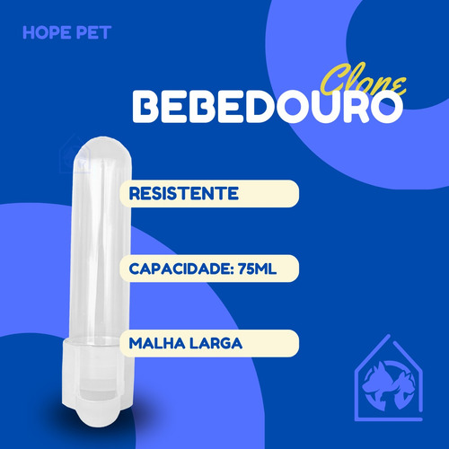 Bebedouro Automático Malha Larga Picharro Calopsita 75ml