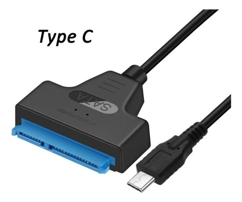 Usb 3.0 P/ Sata Tipo-c Type-c 2 Em 1 Cabo Adaptador De Disco