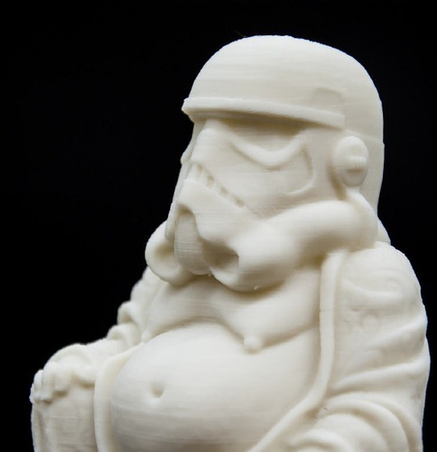 Imagen 8 de 8 de Buddha Stormtrooper Star Wars Figura Impresa En 3d