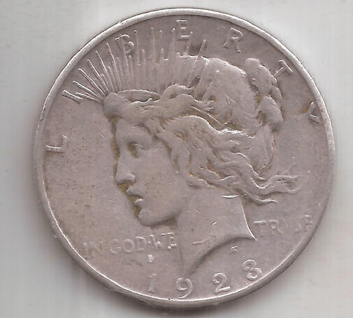 Eeuu Moneda De Plata 900 1 Dolar Año 1923 S 26.7 Gramos (Usado)
