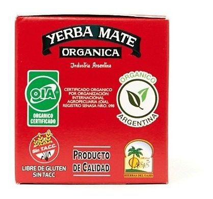 Imagen 3 de 3 de Mate Cocido Orgánico Hierbas Del Oasis Pack X 3 Cajas