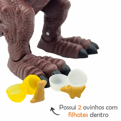 Dinossauro Com Som Luz Projetor De Imagem T-rex Anda Se Mexe