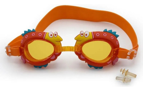 Lentes De Natación Niños Niñas Con Diseño Tapones Para Oidos