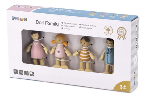 Doll Family Polarb   Madera -     Giro Didàctico