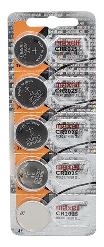 Bateria De Litio Maxell 3v 2025 5 Unidades Cr2025