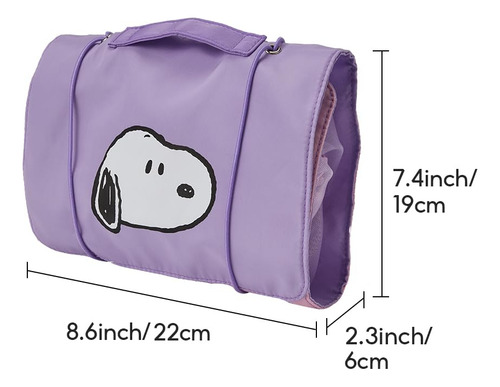 Bolsa De Maquillaje Plegable Miniso Snoopy Colorful Life Col