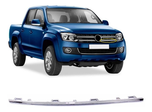 Vira Moldura Cromada Inferior Parrilla Vw Amarok 2010/2016 C