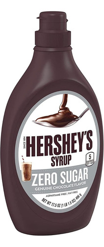 Jarabe De Chocolate Libre De Azúcar Hershey's, 17.5 Oz