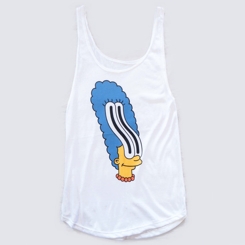 Remera Musculosa Sport Mujer The Simpsons Marge Aesthetic