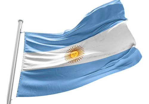Bandera Argentina Decreto C/sol 135 X 216  Reforzada C/tiras