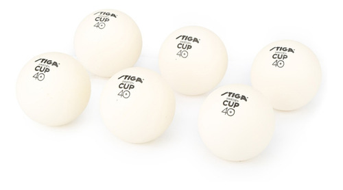 Pelotas Stiga Cup Abs 6 Color Blanco