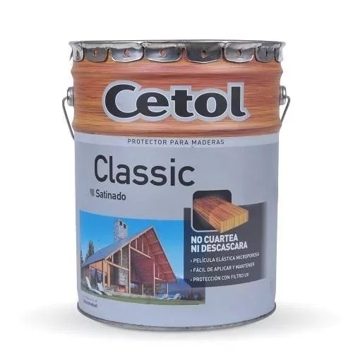 Cetol Classic Satinado 20lt Color Natural+pincel 10 + Envios