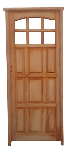 Puerta De Madera Maciza 0,80ancho X 2,00 Alto . Marrón Oscuro