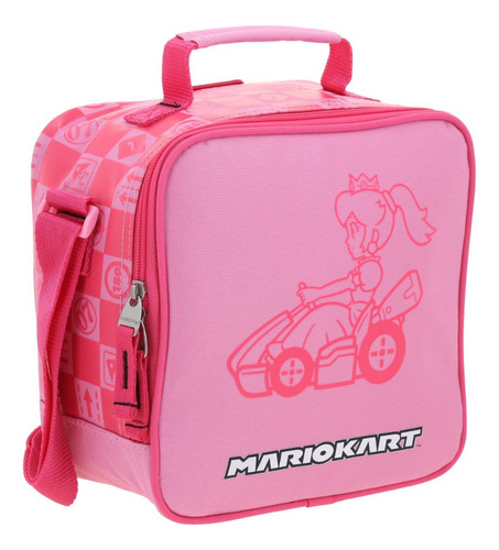 Kit Mochila+lonchera+lapicera Mario Bros Peach Gogo 2025 Rosa Liso